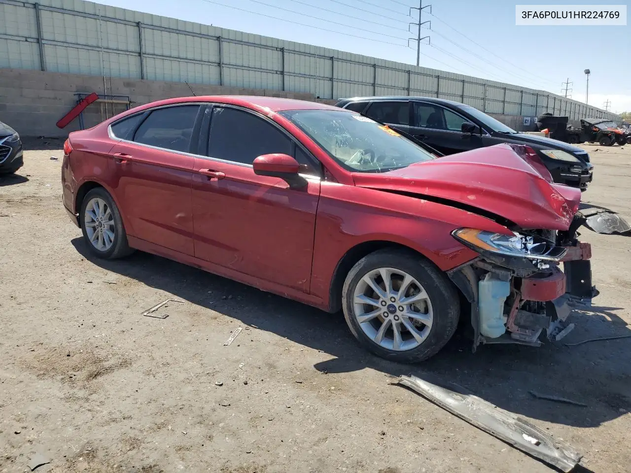 2017 Ford Fusion Se Hybrid VIN: 3FA6P0LU1HR224769 Lot: 56499155