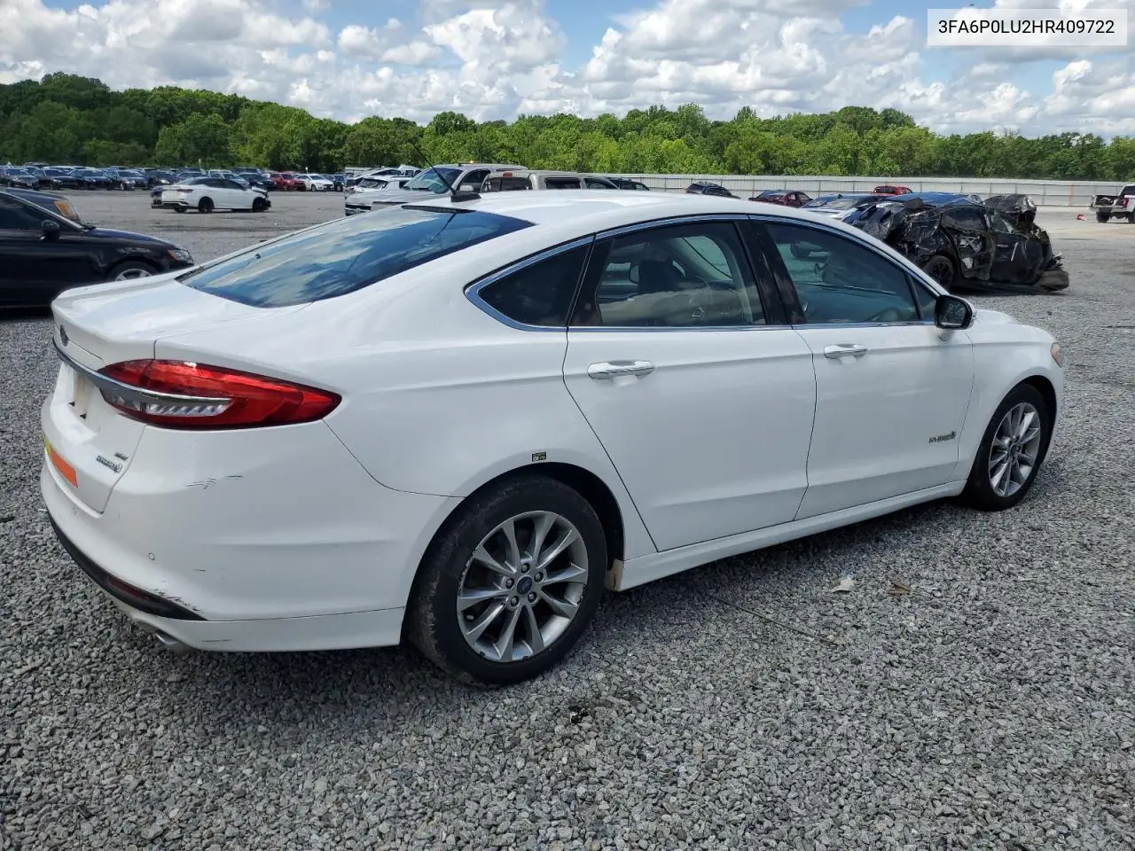 2017 Ford Fusion Se Hybrid VIN: 3FA6P0LU2HR409722 Lot: 56526255