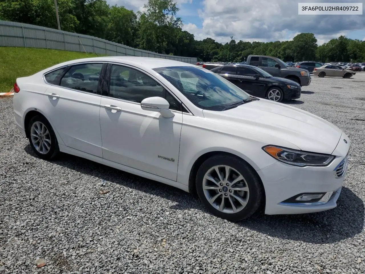 2017 Ford Fusion Se Hybrid VIN: 3FA6P0LU2HR409722 Lot: 56526255
