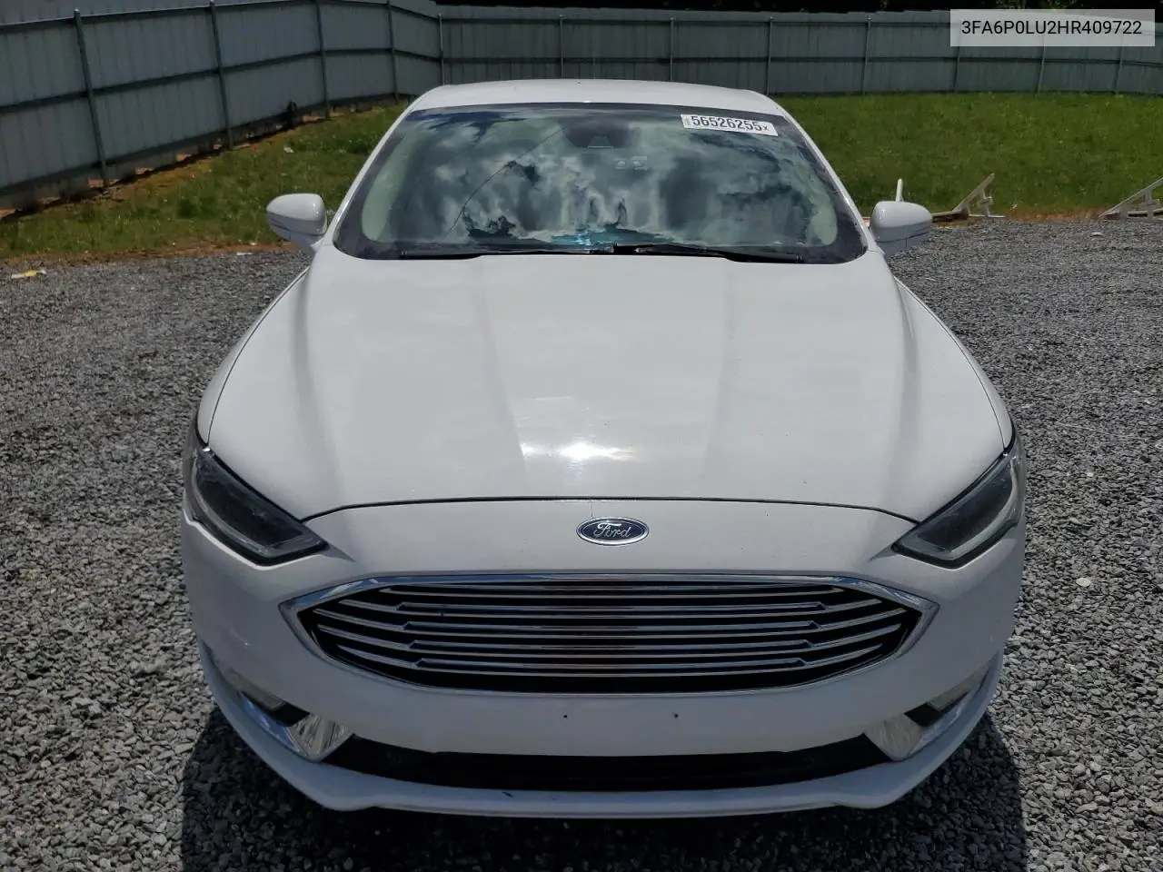2017 Ford Fusion Se Hybrid VIN: 3FA6P0LU2HR409722 Lot: 56526255
