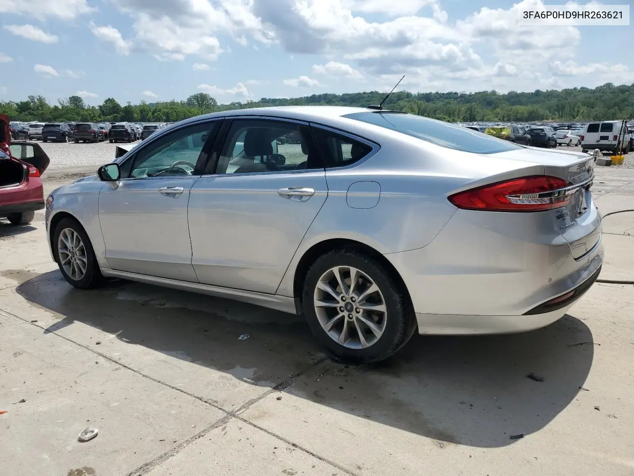 2017 Ford Fusion Se VIN: 3FA6P0HD9HR263621 Lot: 56650555