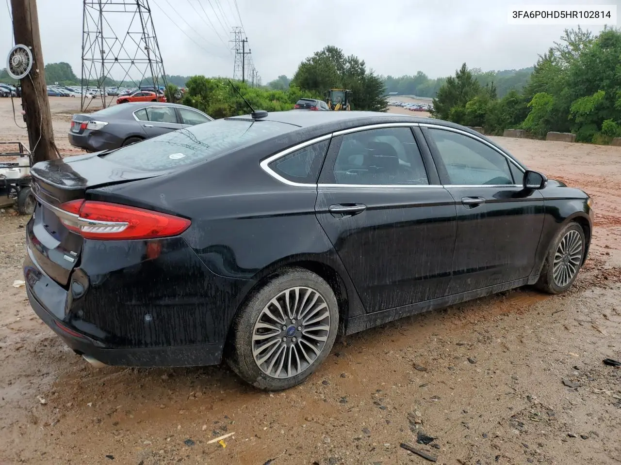 2017 Ford Fusion Se VIN: 3FA6P0HD5HR102814 Lot: 56827605