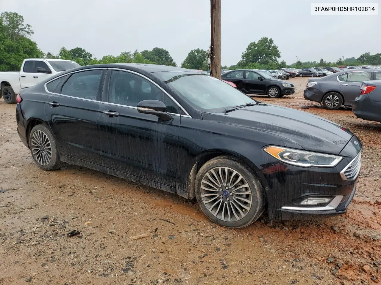 2017 Ford Fusion Se VIN: 3FA6P0HD5HR102814 Lot: 56827605