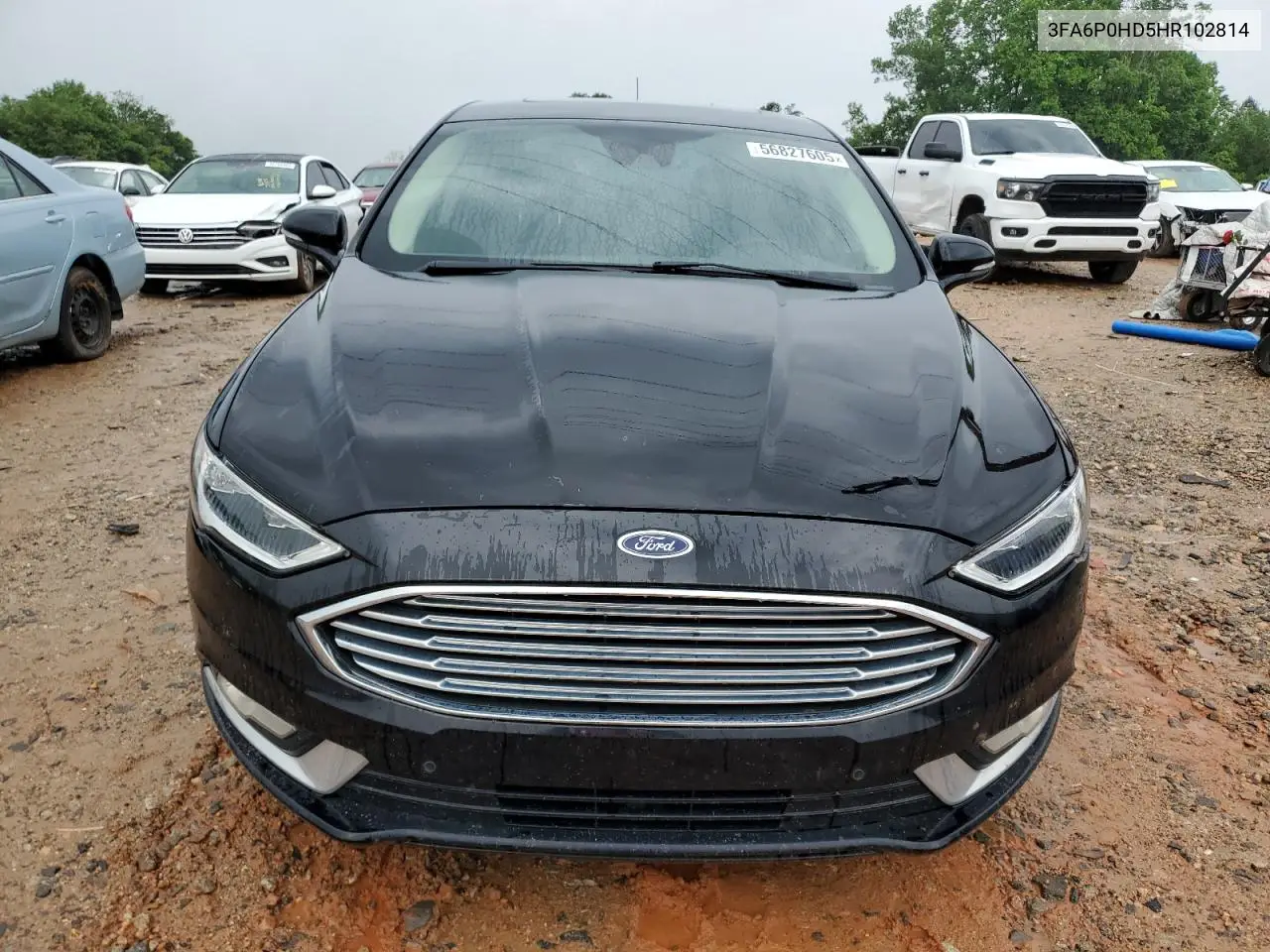 2017 Ford Fusion Se VIN: 3FA6P0HD5HR102814 Lot: 56827605
