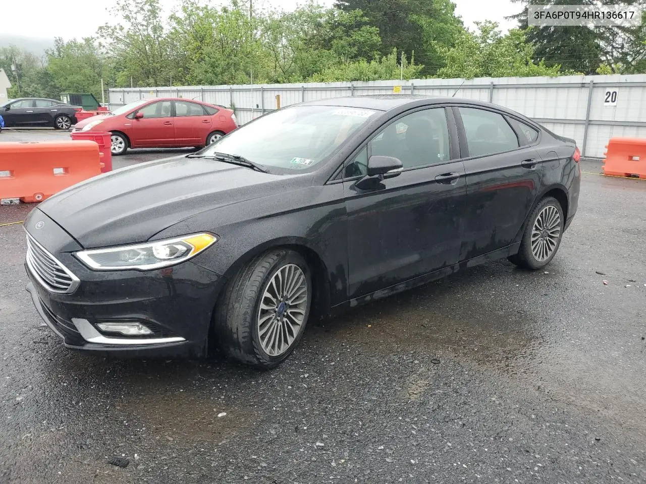 2017 Ford Fusion Se VIN: 3FA6P0T94HR136617 Lot: 56996785