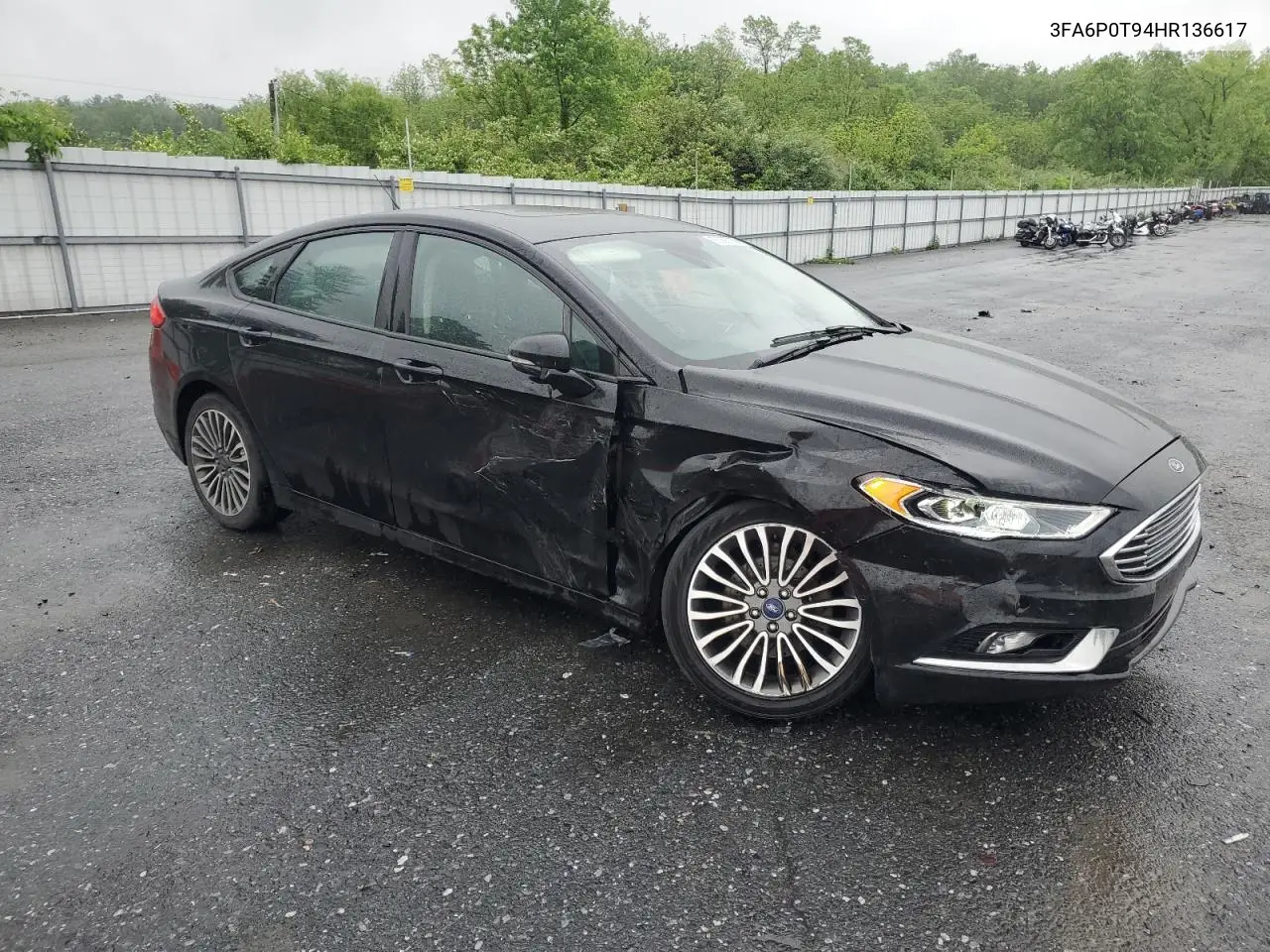 2017 Ford Fusion Se VIN: 3FA6P0T94HR136617 Lot: 56996785