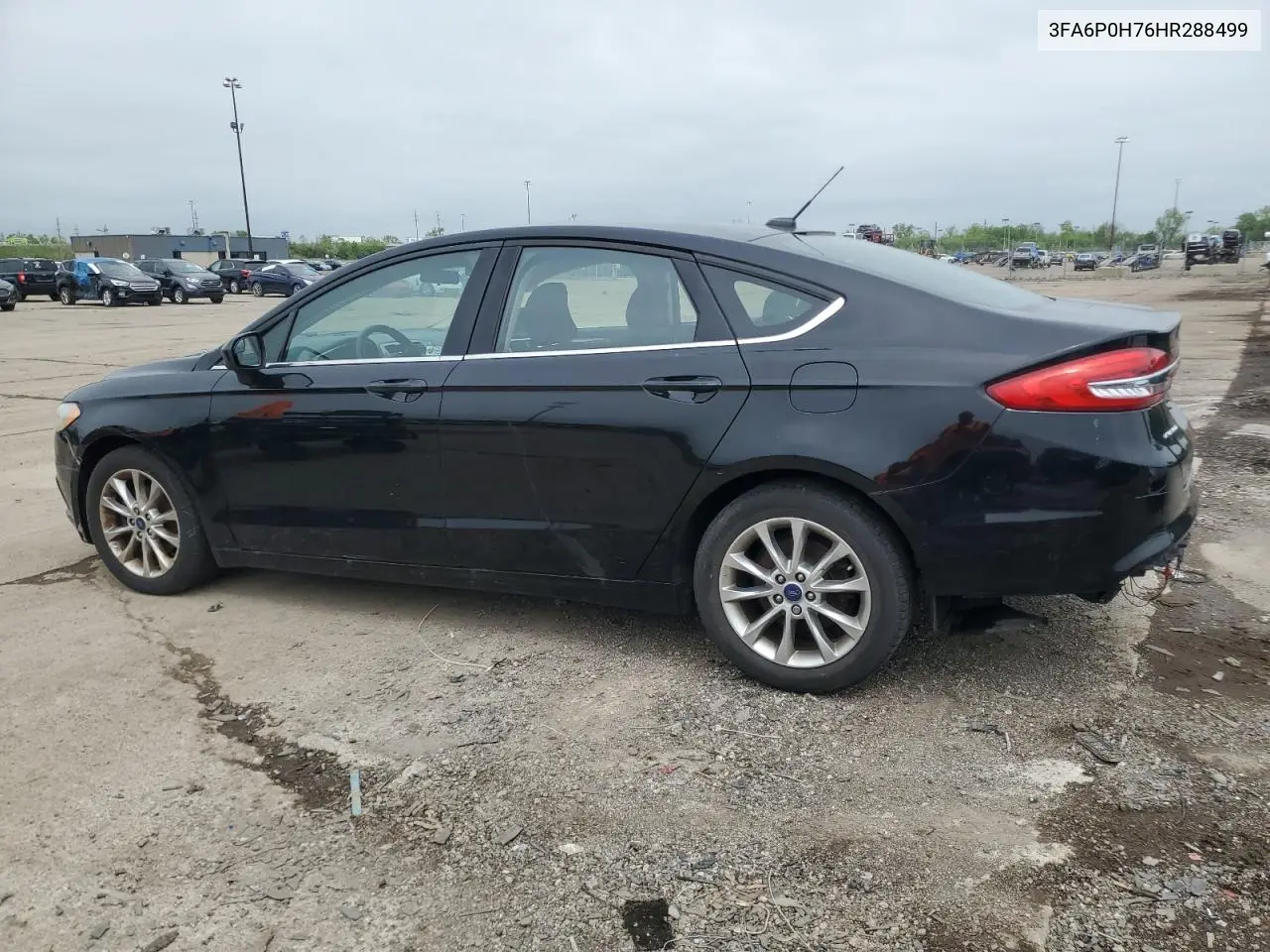 2017 Ford Fusion Se VIN: 3FA6P0H76HR288499 Lot: 57104545