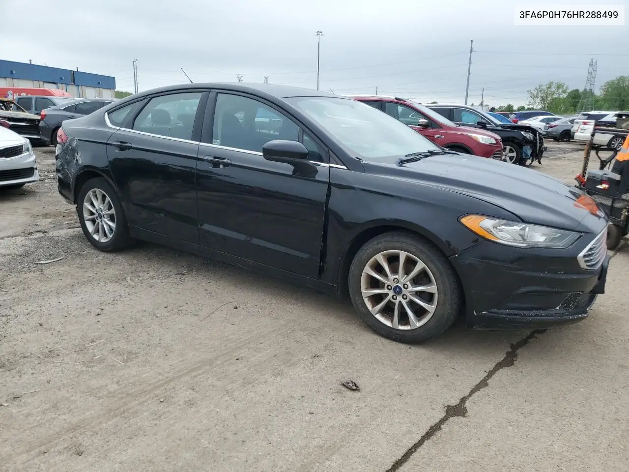 2017 Ford Fusion Se VIN: 3FA6P0H76HR288499 Lot: 57104545