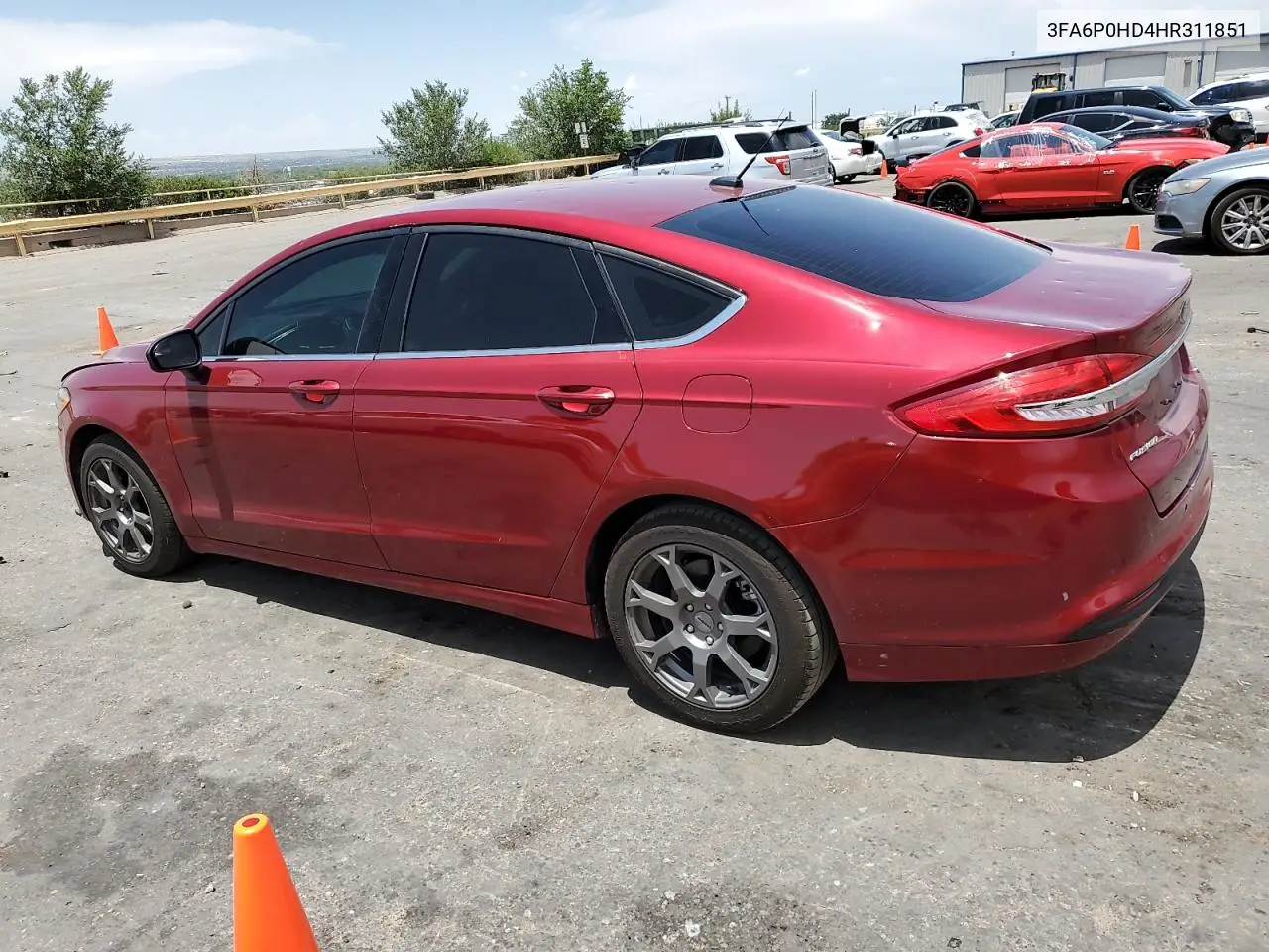2017 Ford Fusion Se VIN: 3FA6P0HD4HR311851 Lot: 61420705