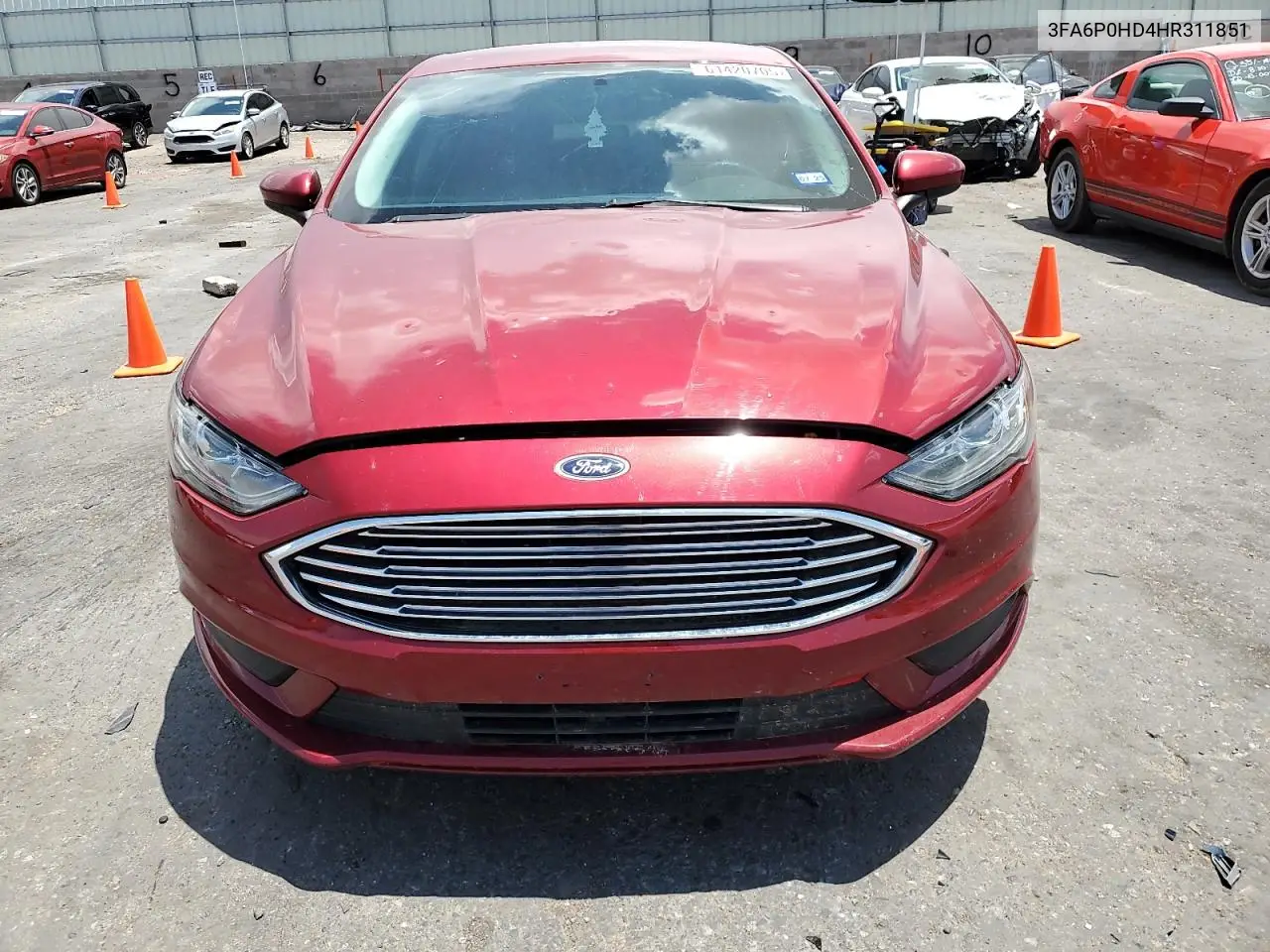 2017 Ford Fusion Se VIN: 3FA6P0HD4HR311851 Lot: 61420705