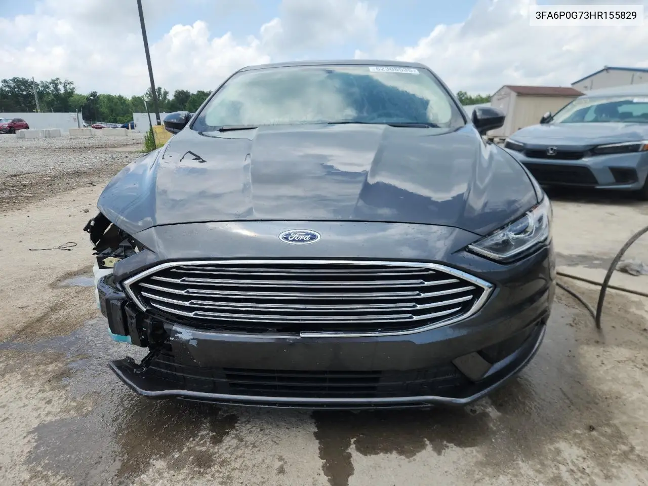 2017 Ford Fusion S VIN: 3FA6P0G73HR155829 Lot: 62308535
