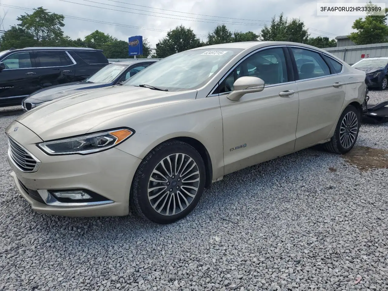 2017 Ford Fusion Titanium Hev VIN: 3FA6P0RU2HR333989 Lot: 62497215