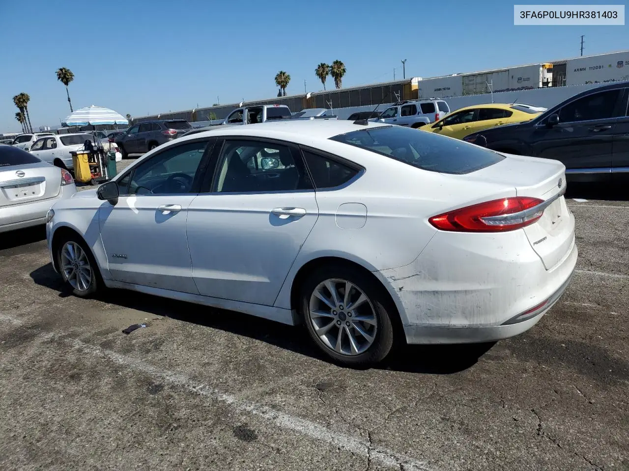 2017 Ford Fusion Se Hybrid VIN: 3FA6P0LU9HR381403 Lot: 62651445