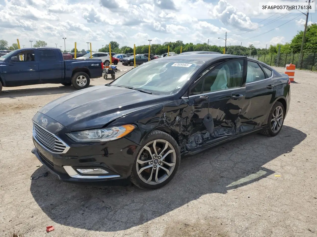 2017 Ford Fusion S VIN: 3FA6P0G77HR176134 Lot: 62809565