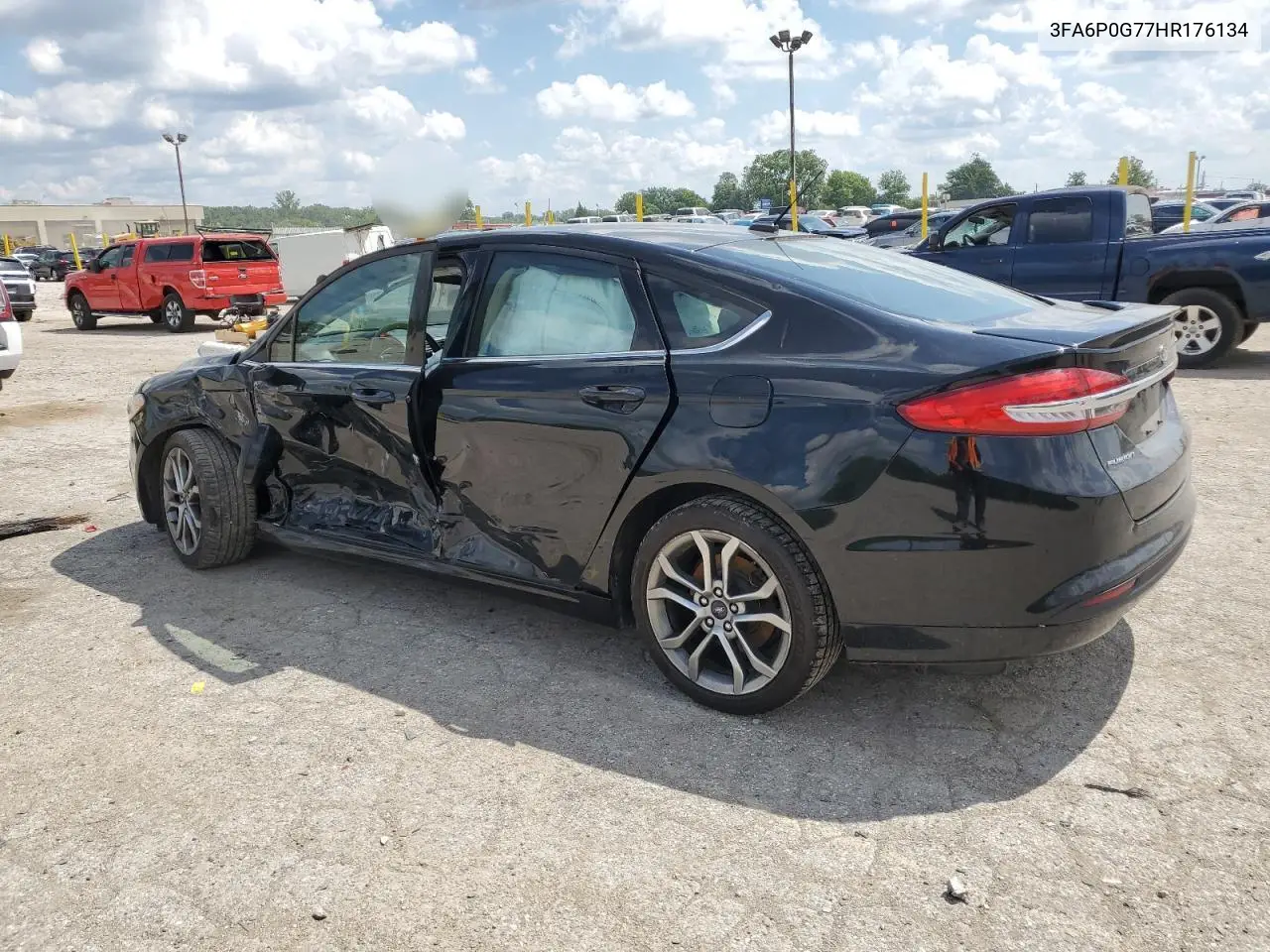 2017 Ford Fusion S VIN: 3FA6P0G77HR176134 Lot: 62809565