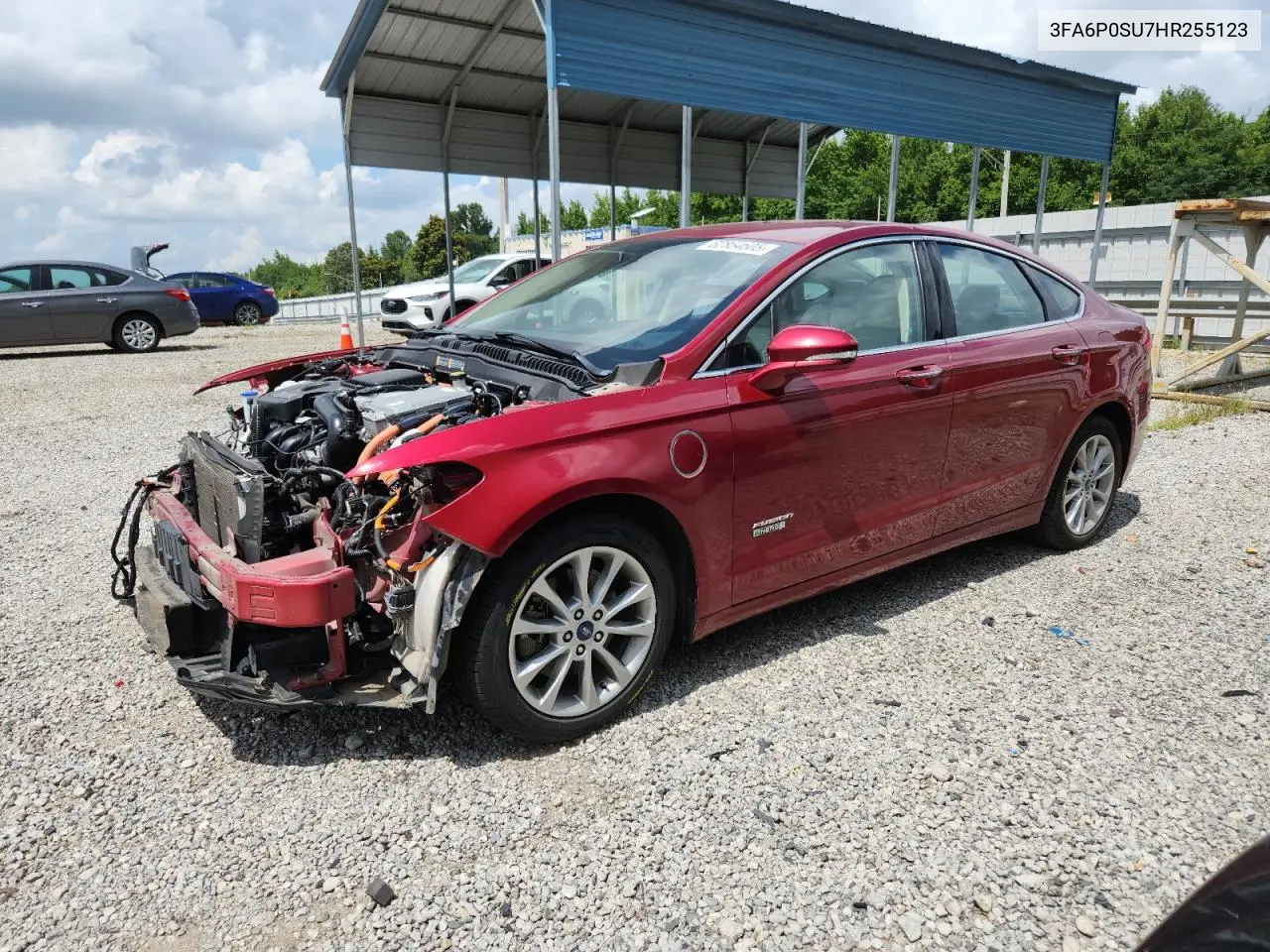 2017 Ford Fusion Titanium Phev VIN: 3FA6P0SU7HR255123 Lot: 62854605