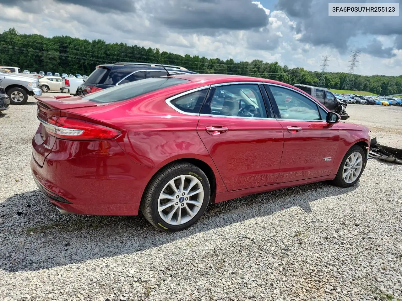 2017 Ford Fusion Titanium Phev VIN: 3FA6P0SU7HR255123 Lot: 62854605