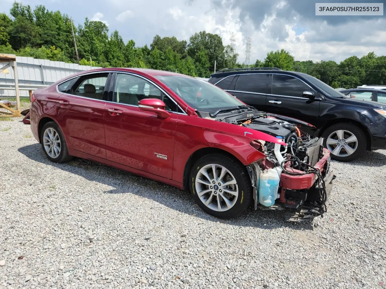 2017 Ford Fusion Titanium Phev VIN: 3FA6P0SU7HR255123 Lot: 62854605