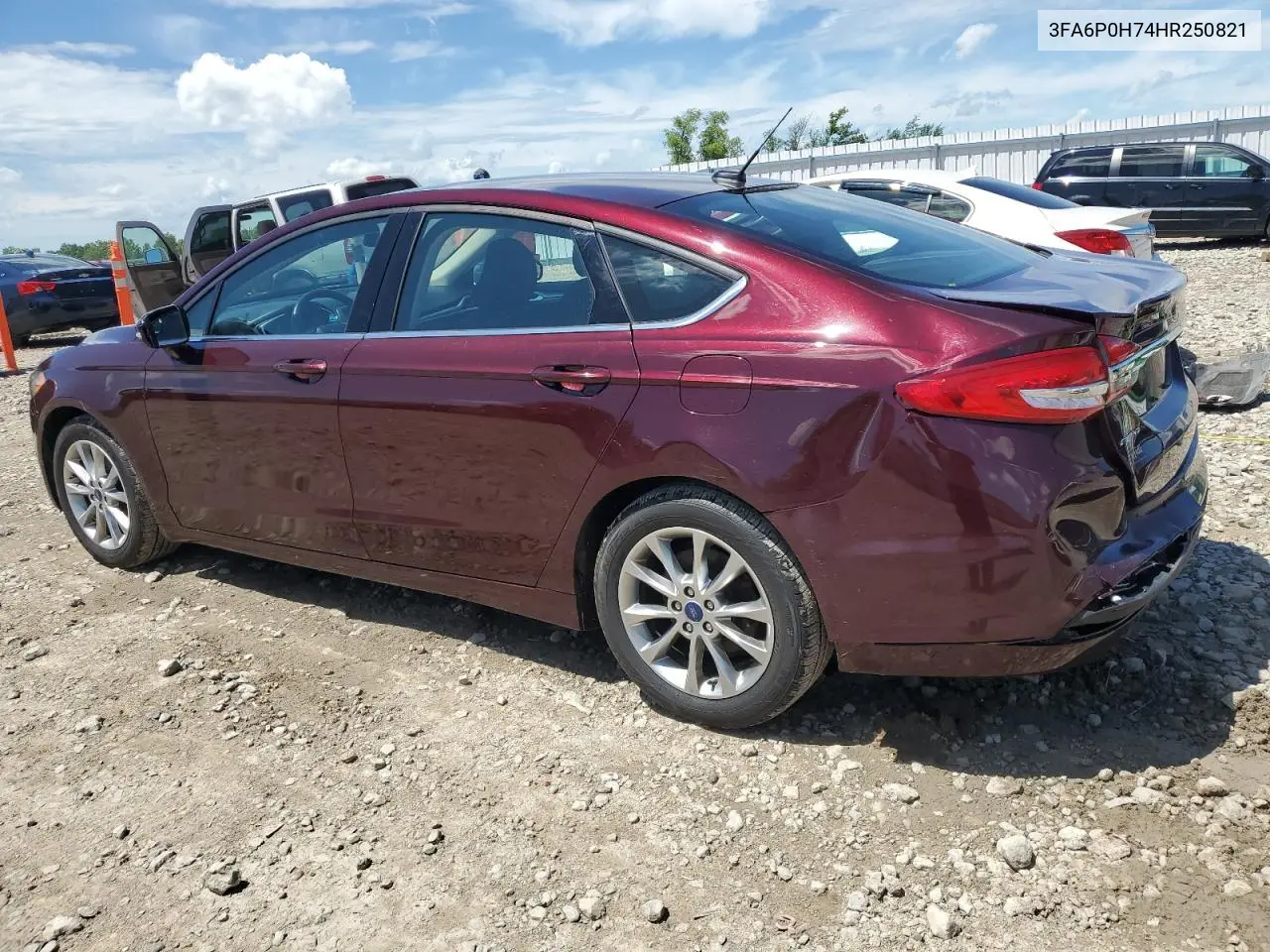 2017 Ford Fusion Se VIN: 3FA6P0H74HR250821 Lot: 62937965