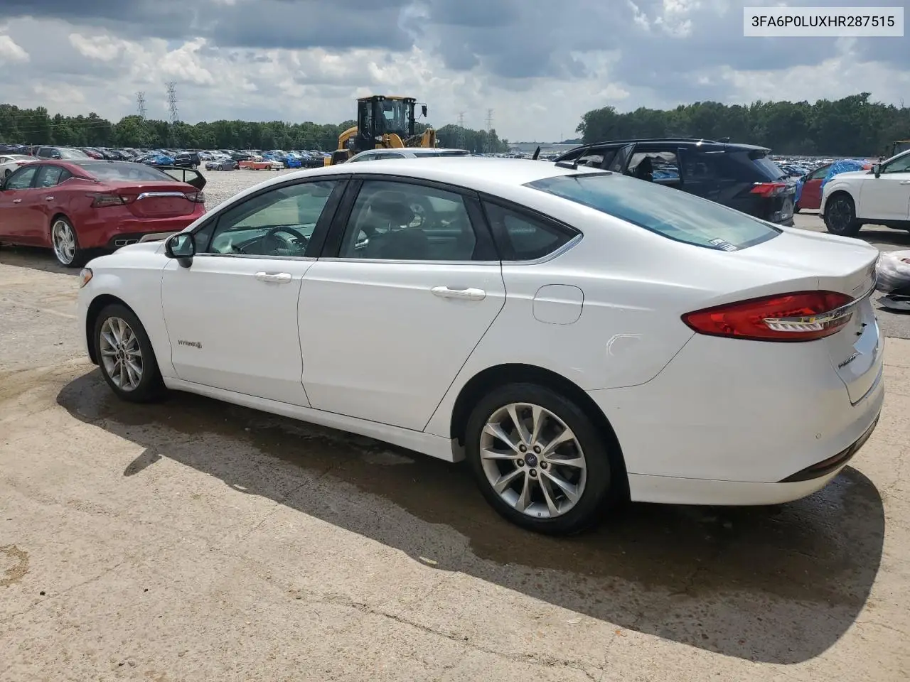 2017 Ford Fusion Se Hybrid VIN: 3FA6P0LUXHR287515 Lot: 63013765