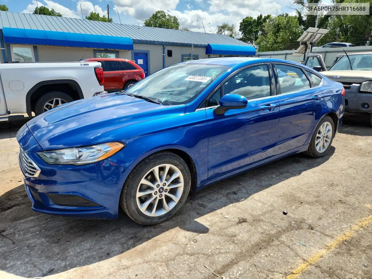 2017 Ford Fusion Se VIN: 3FA6P0H75HR116688 Lot: 63027265
