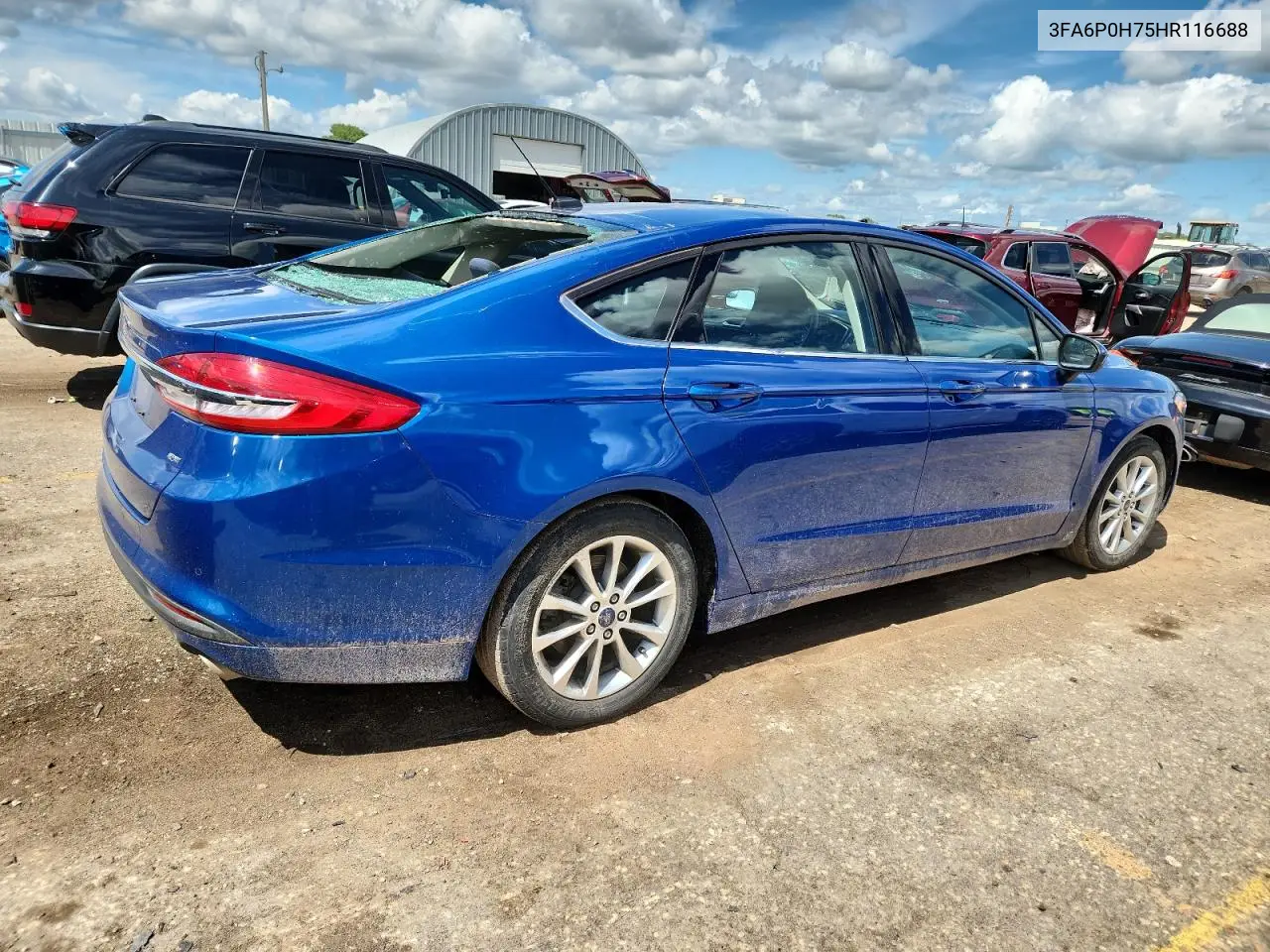 2017 Ford Fusion Se VIN: 3FA6P0H75HR116688 Lot: 63027265
