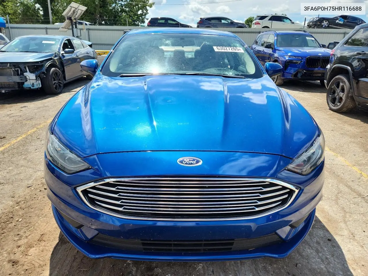 2017 Ford Fusion Se VIN: 3FA6P0H75HR116688 Lot: 63027265