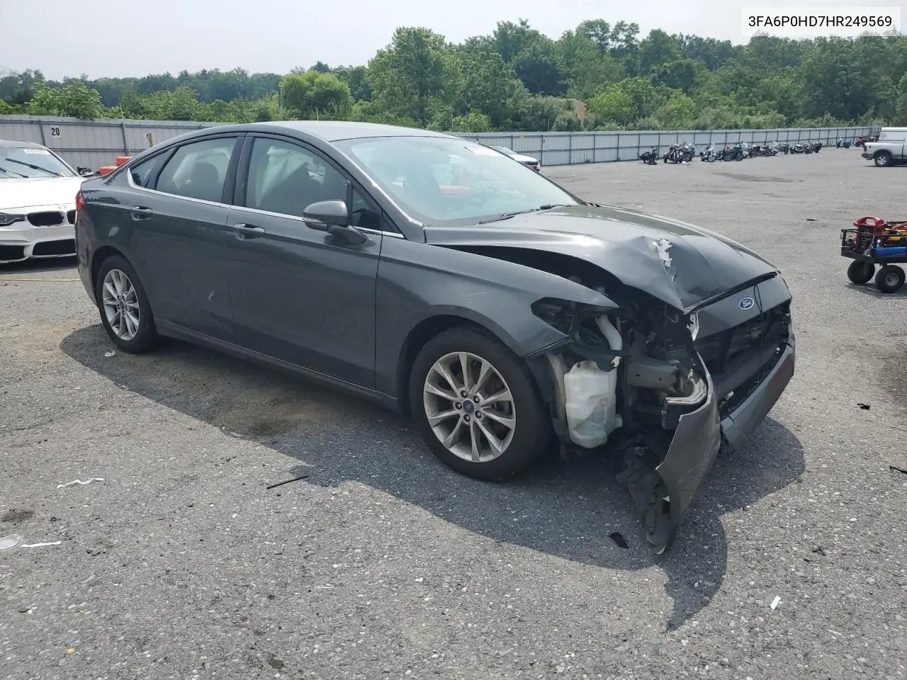 2017 Ford Fusion Se VIN: 3FA6P0HD7HR249569 Lot: 63072895
