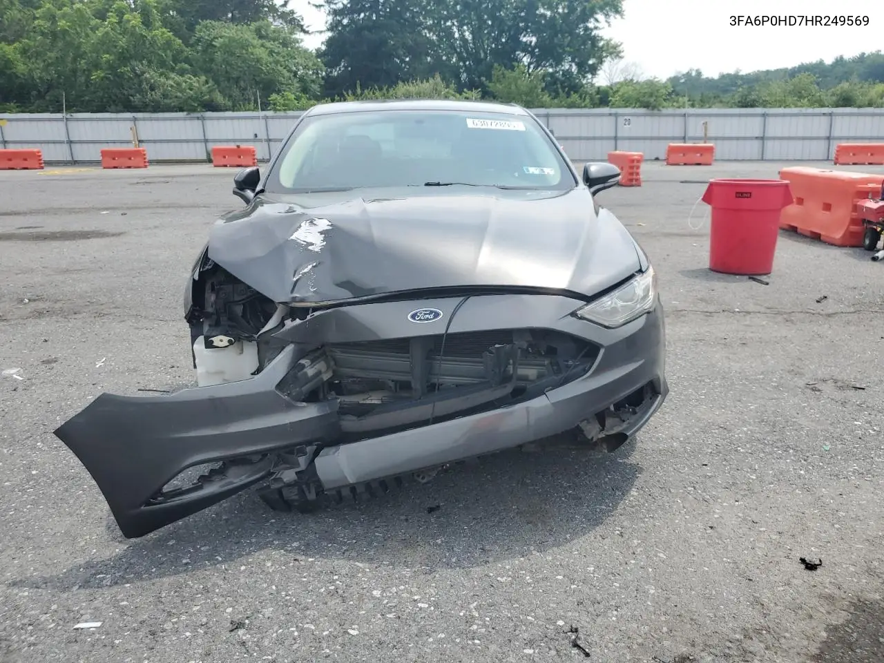 2017 Ford Fusion Se VIN: 3FA6P0HD7HR249569 Lot: 63072895