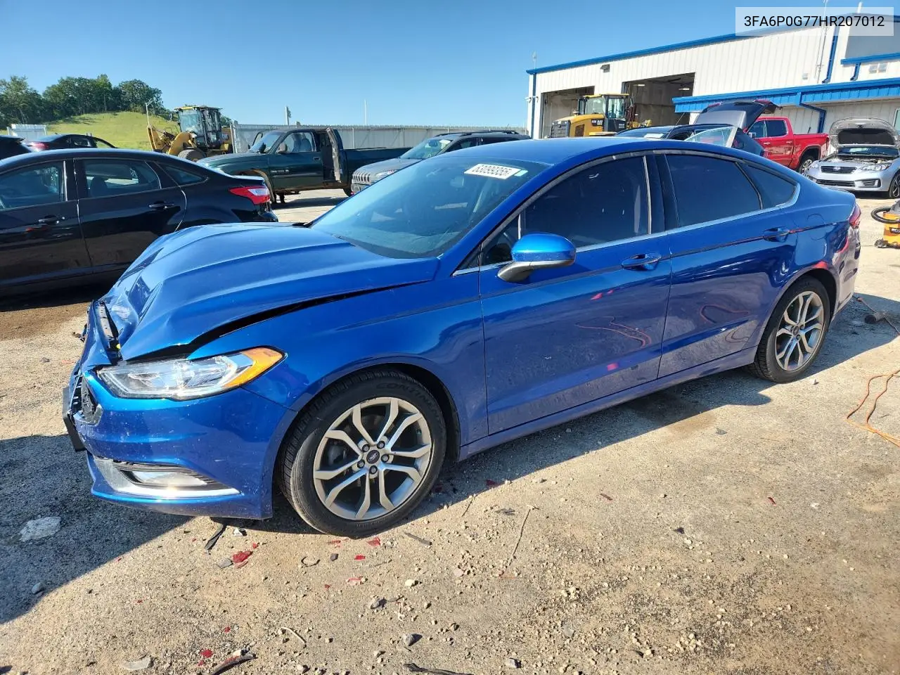2017 Ford Fusion S VIN: 3FA6P0G77HR207012 Lot: 63099355