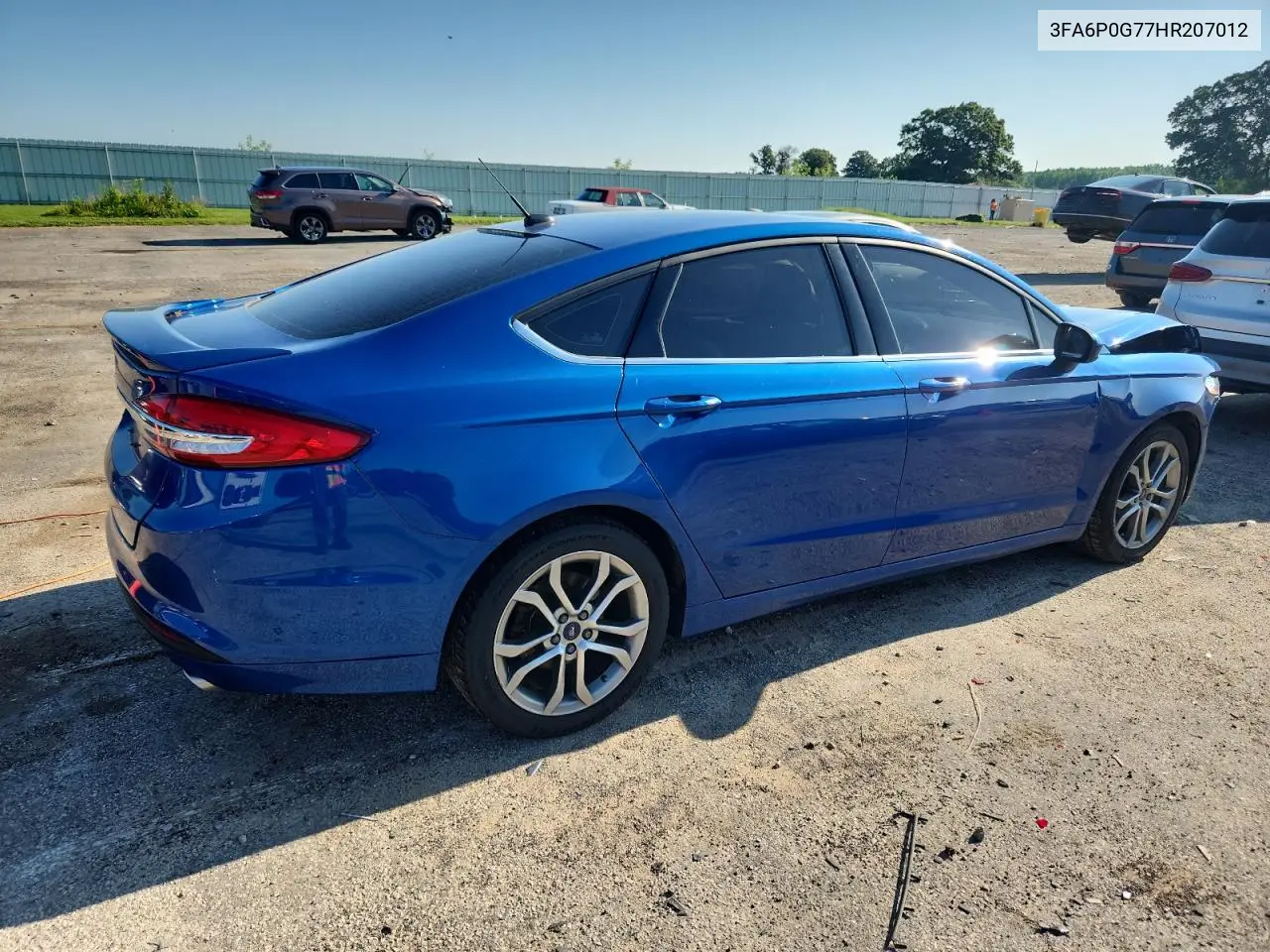 2017 Ford Fusion S VIN: 3FA6P0G77HR207012 Lot: 63099355