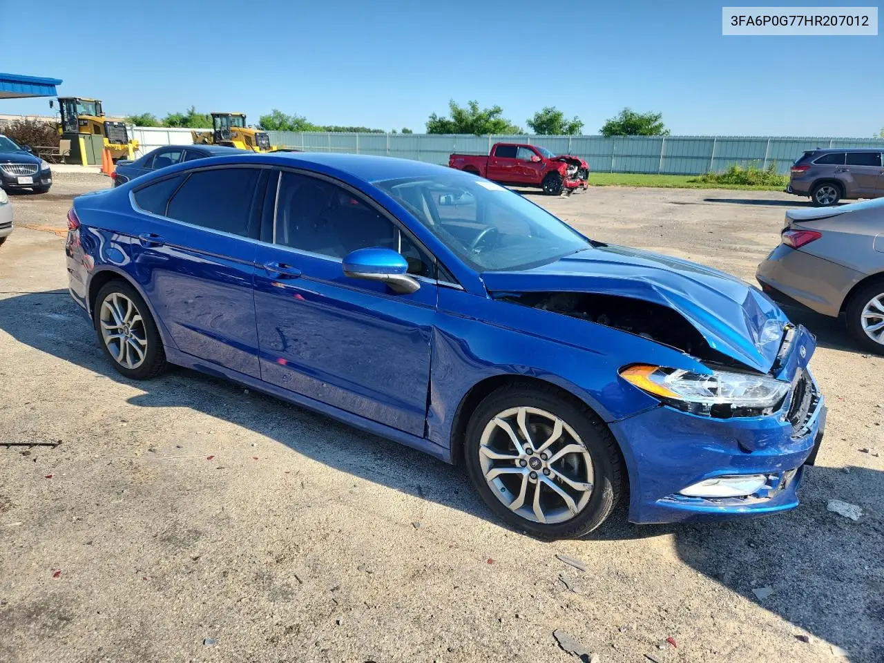 2017 Ford Fusion S VIN: 3FA6P0G77HR207012 Lot: 63099355