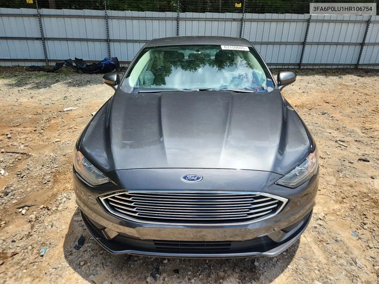 2017 Ford Fusion Se Hybrid VIN: 3FA6P0LU1HR106754 Lot: 63159605
