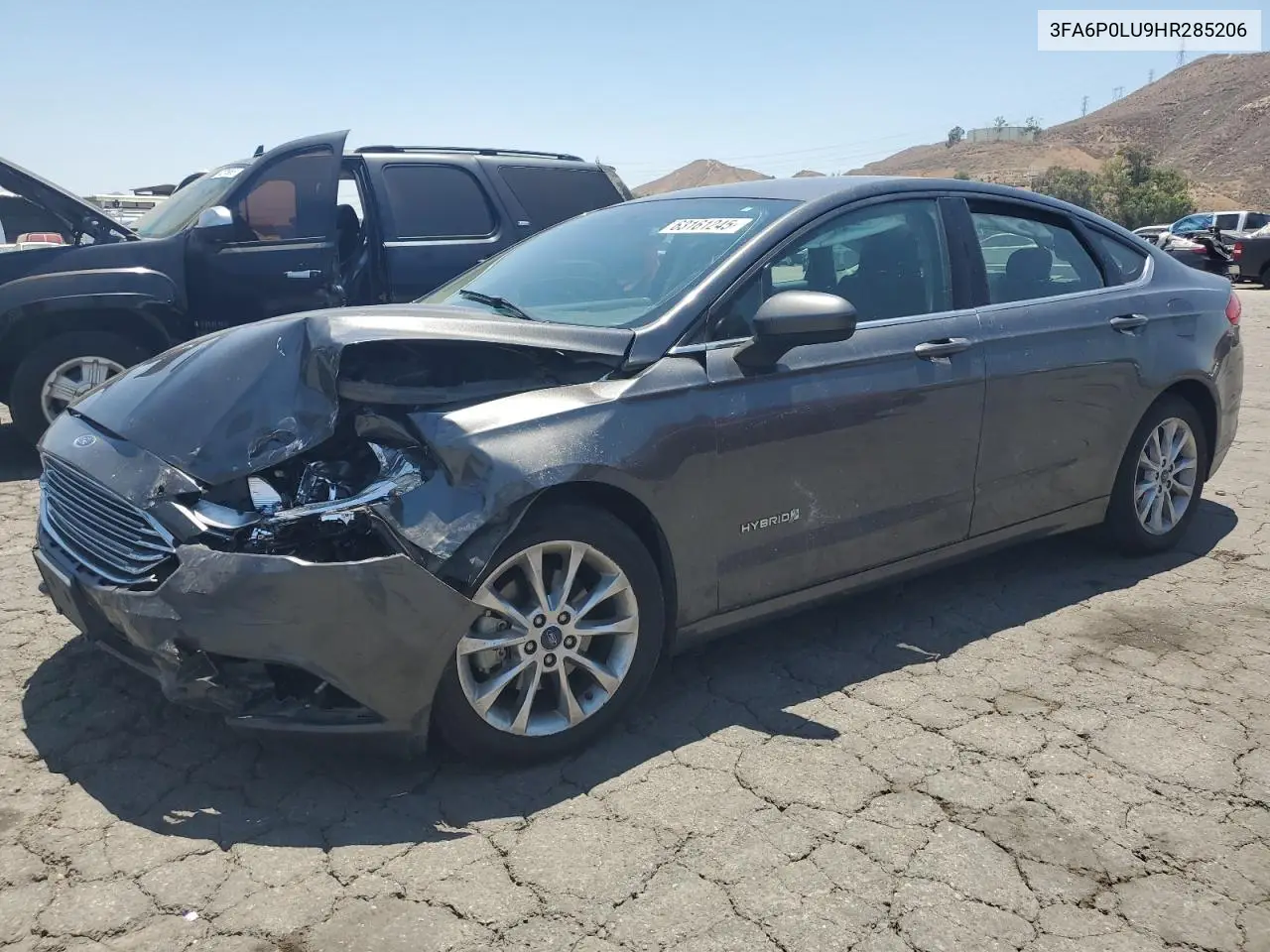2017 Ford Fusion Se Hybrid VIN: 3FA6P0LU9HR285206 Lot: 63161245