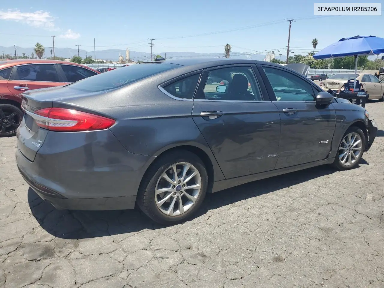 2017 Ford Fusion Se Hybrid VIN: 3FA6P0LU9HR285206 Lot: 63161245