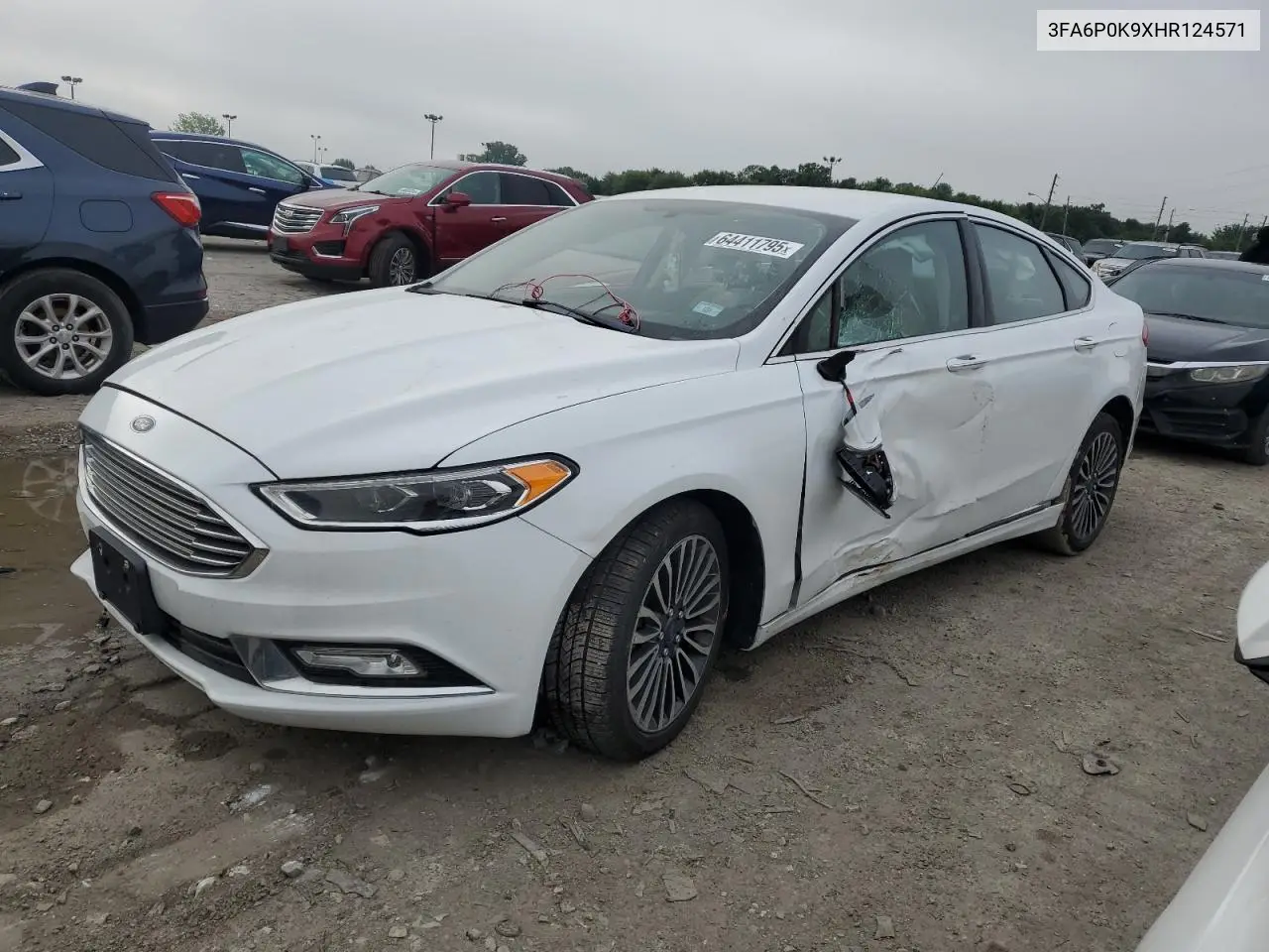 2017 Ford Fusion Titanium VIN: 3FA6P0K9XHR124571 Lot: 64411795