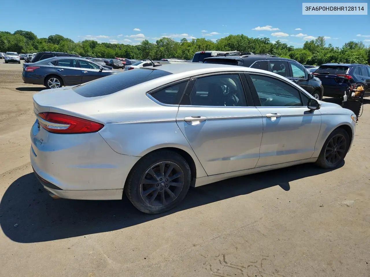 2017 Ford Fusion Se VIN: 3FA6P0HD8HR128114 Lot: 65537565