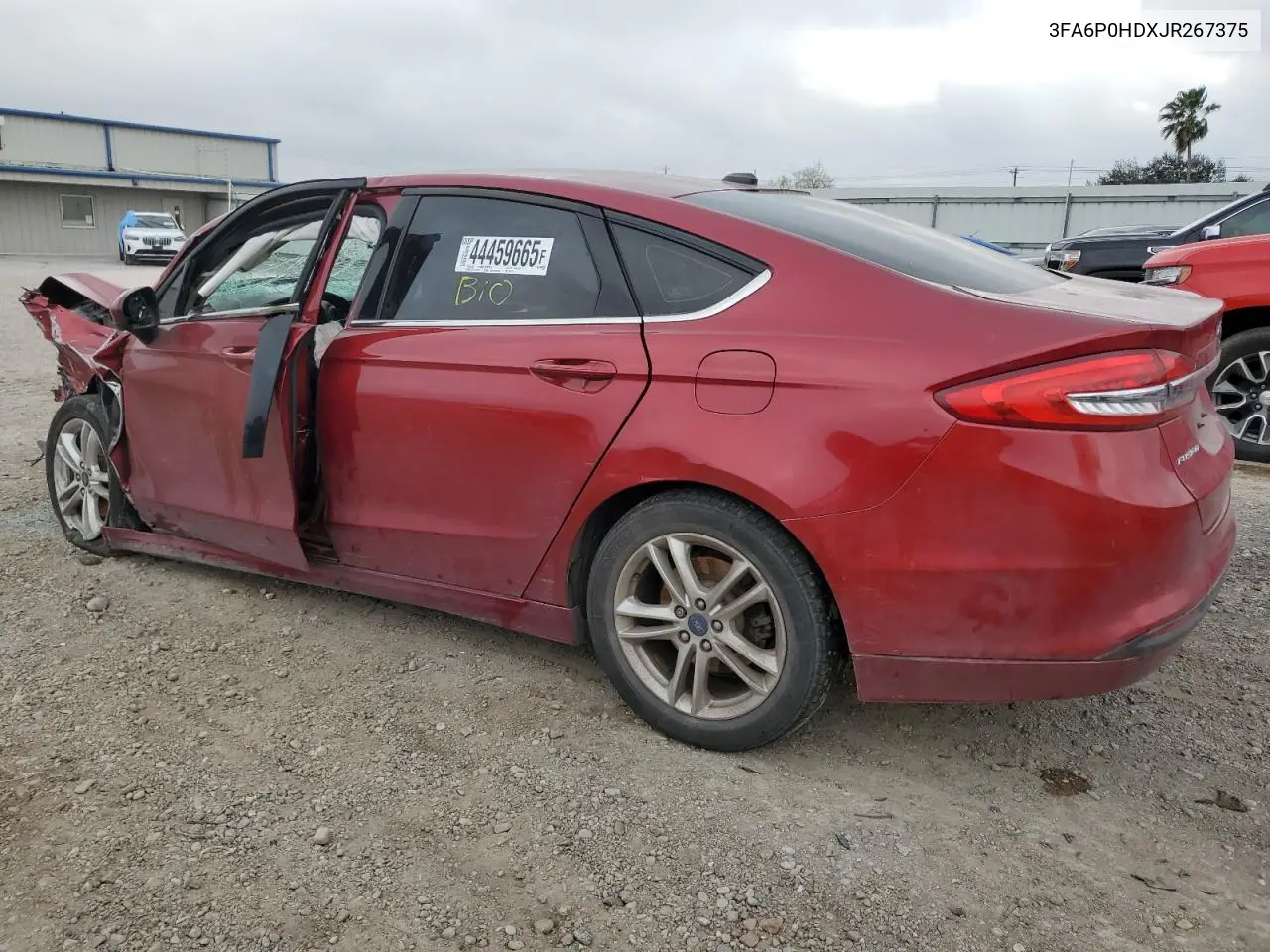 2018 Ford Fusion Se VIN: 3FA6P0HDXJR267375 Lot: 44459665