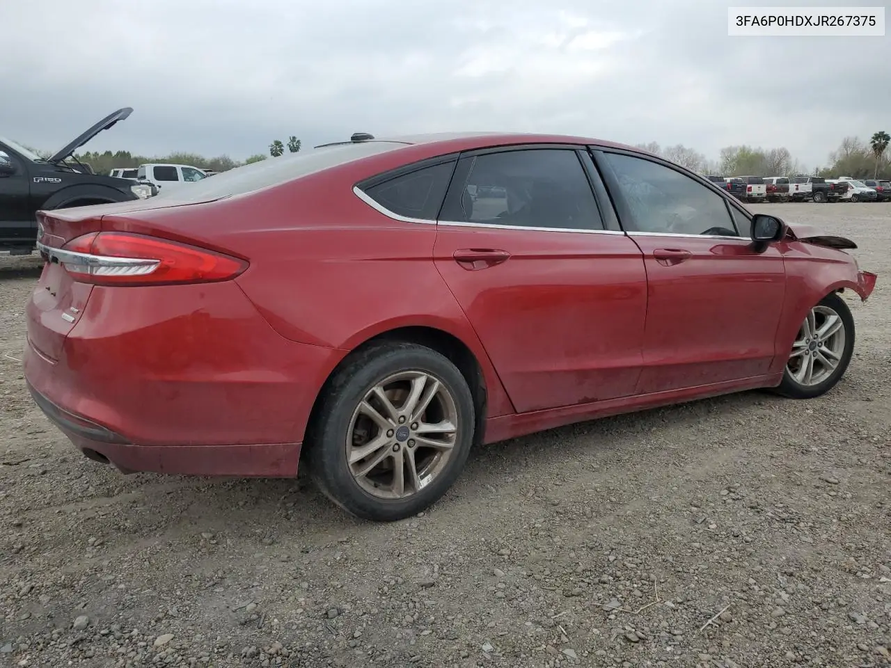 2018 Ford Fusion Se VIN: 3FA6P0HDXJR267375 Lot: 44459665