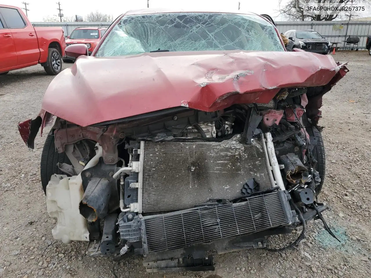2018 Ford Fusion Se VIN: 3FA6P0HDXJR267375 Lot: 44459665