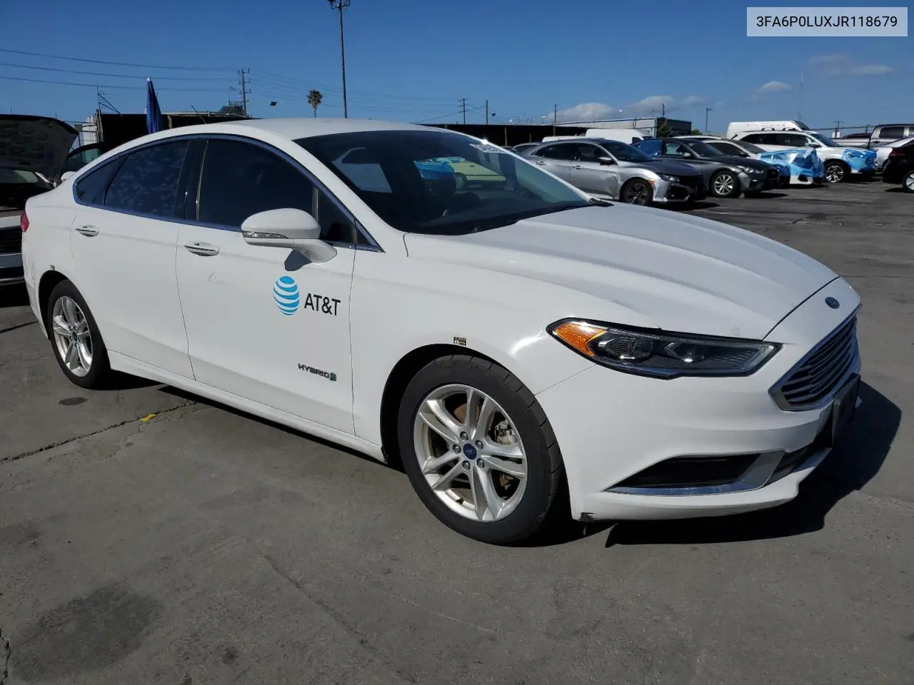 2018 Ford Fusion Se Hybrid VIN: 3FA6P0LUXJR118679 Lot: 54025195