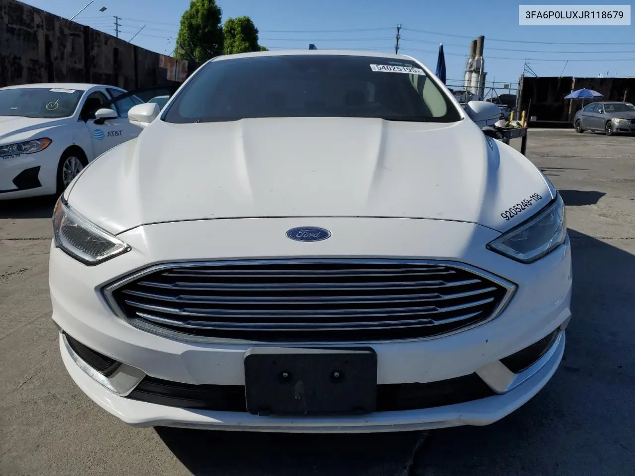 2018 Ford Fusion Se Hybrid VIN: 3FA6P0LUXJR118679 Lot: 54025195