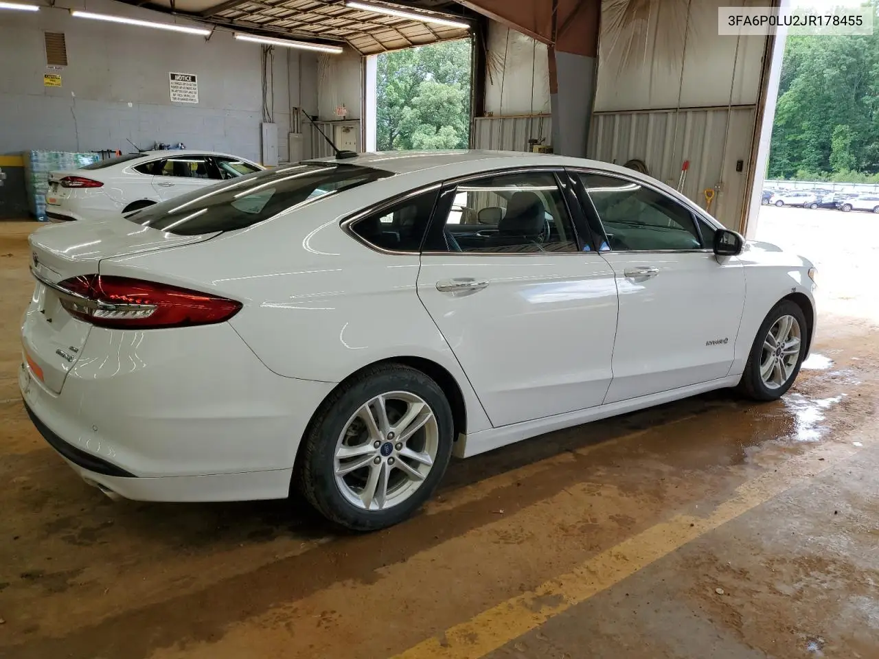 2018 Ford Fusion Se Hybrid VIN: 3FA6P0LU2JR178455 Lot: 54027975