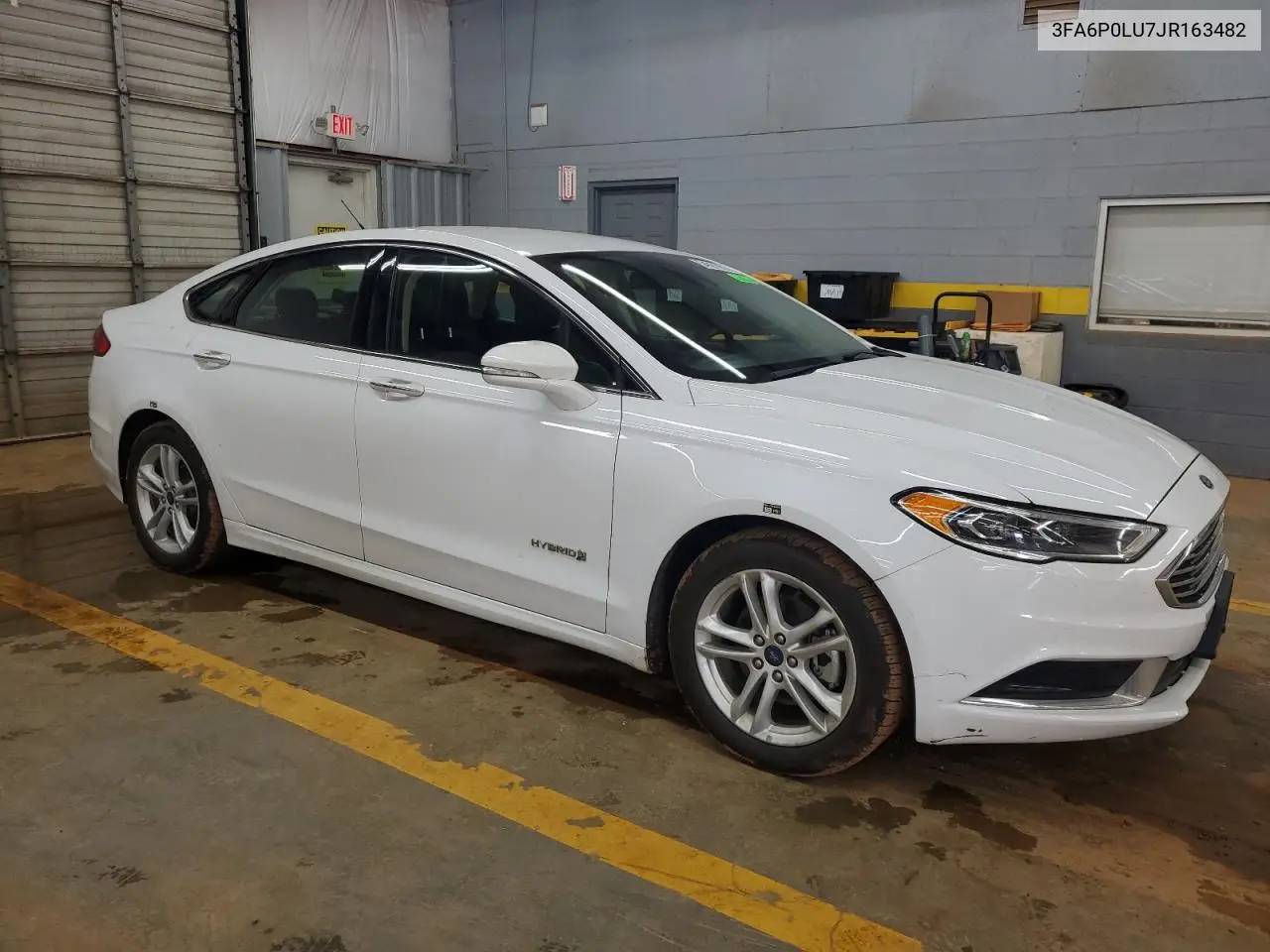 2018 Ford Fusion Se Hybrid VIN: 3FA6P0LU7JR163482 Lot: 54027985