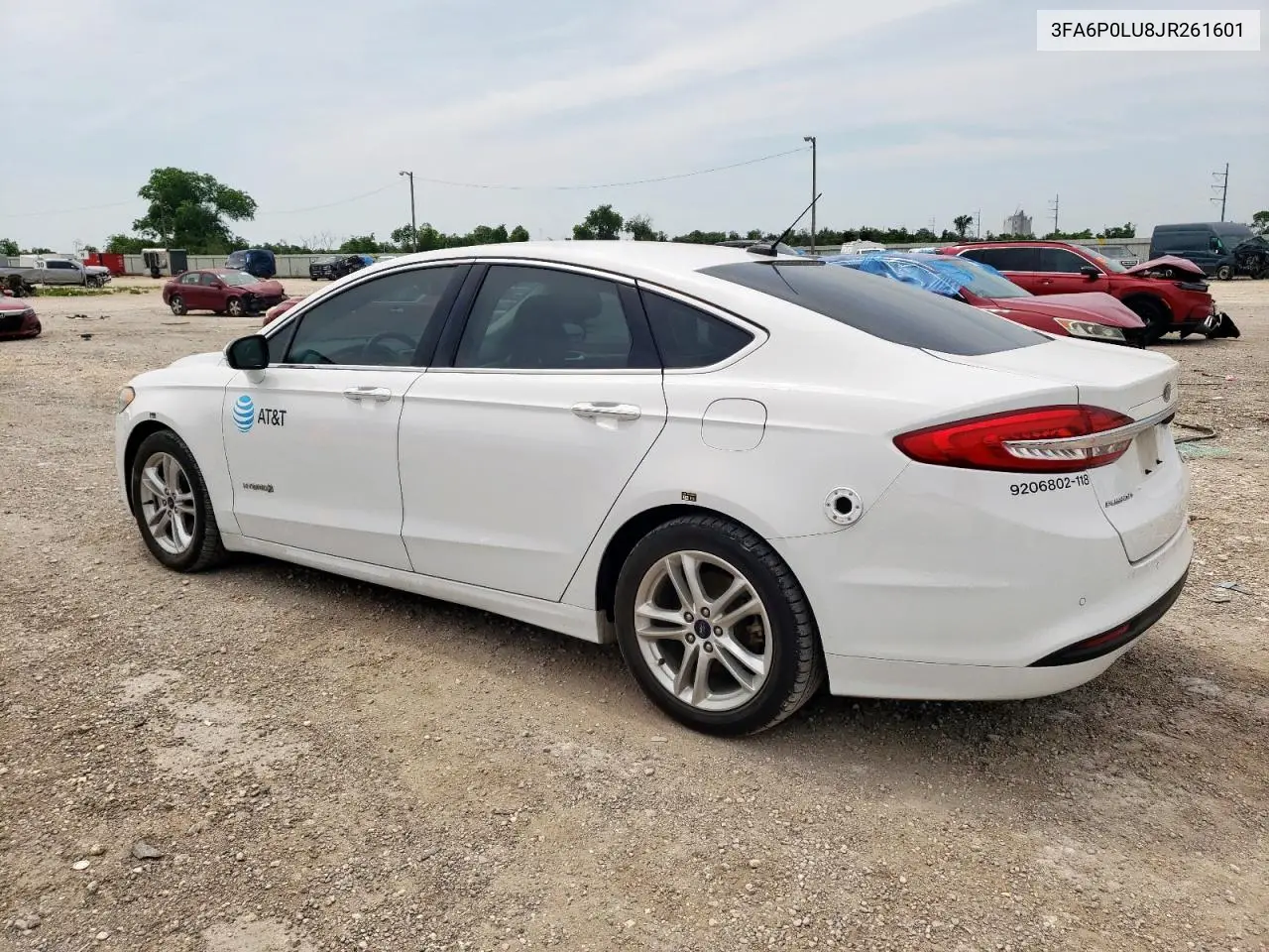 2018 Ford Fusion Se Hybrid VIN: 3FA6P0LU8JR261601 Lot: 54043965