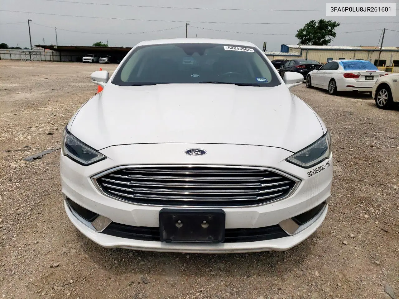2018 Ford Fusion Se Hybrid VIN: 3FA6P0LU8JR261601 Lot: 54043965
