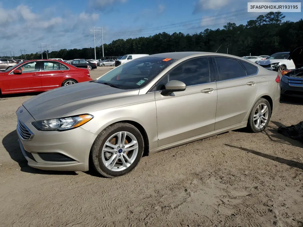 2018 Ford Fusion Se VIN: 3FA6P0HDXJR193195 Lot: 56051155