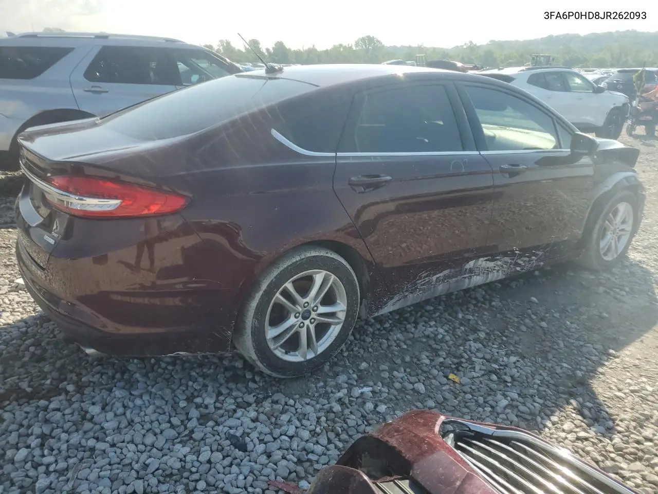 2018 Ford Fusion Se VIN: 3FA6P0HD8JR262093 Lot: 56147865