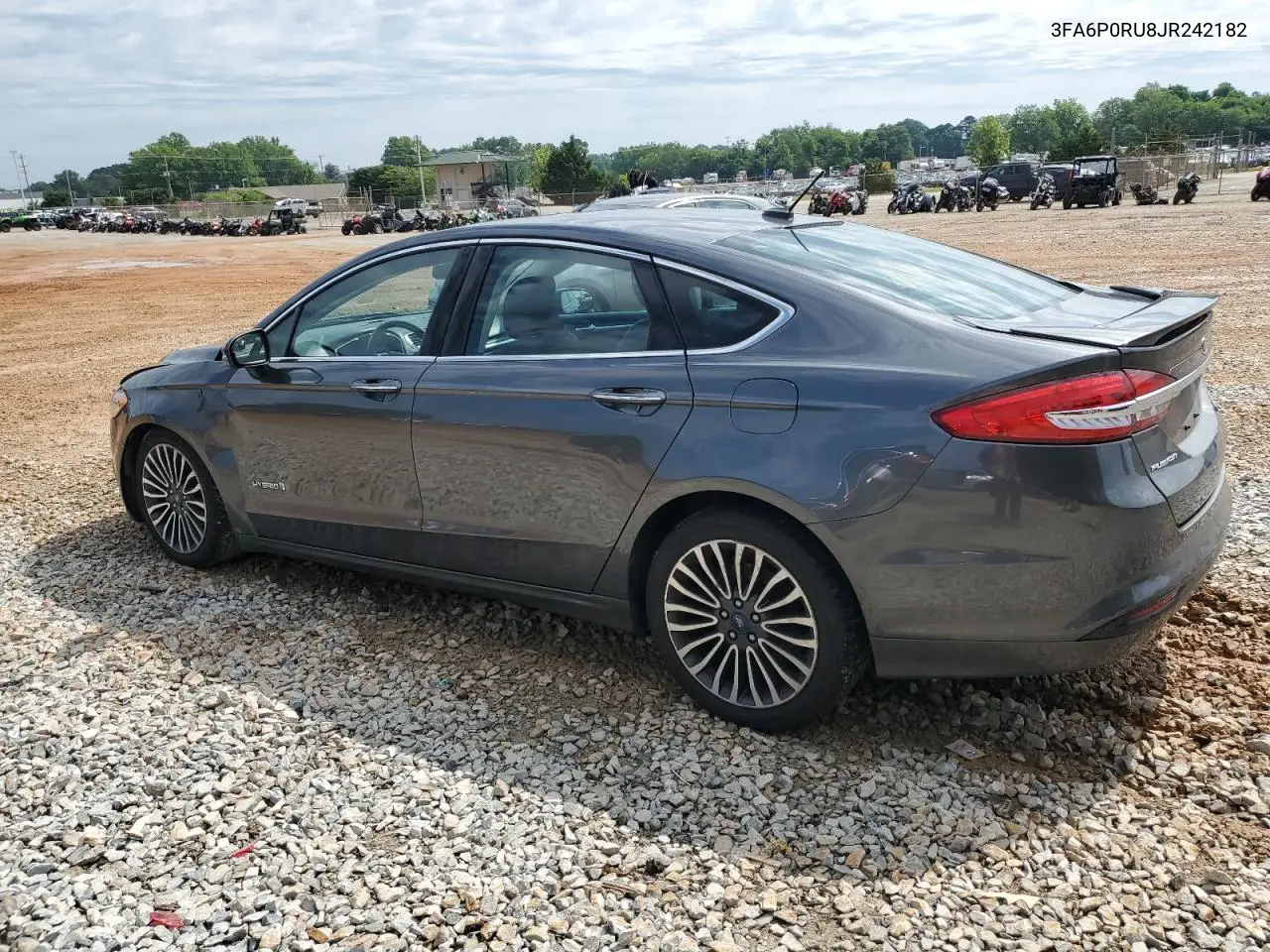 2018 Ford Fusion Titanium/Platinum Hev VIN: 3FA6P0RU8JR242182 Lot: 57122685