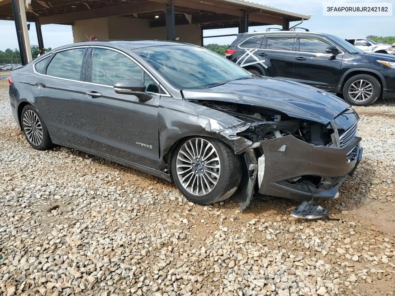 2018 Ford Fusion Titanium/Platinum Hev VIN: 3FA6P0RU8JR242182 Lot: 57122685